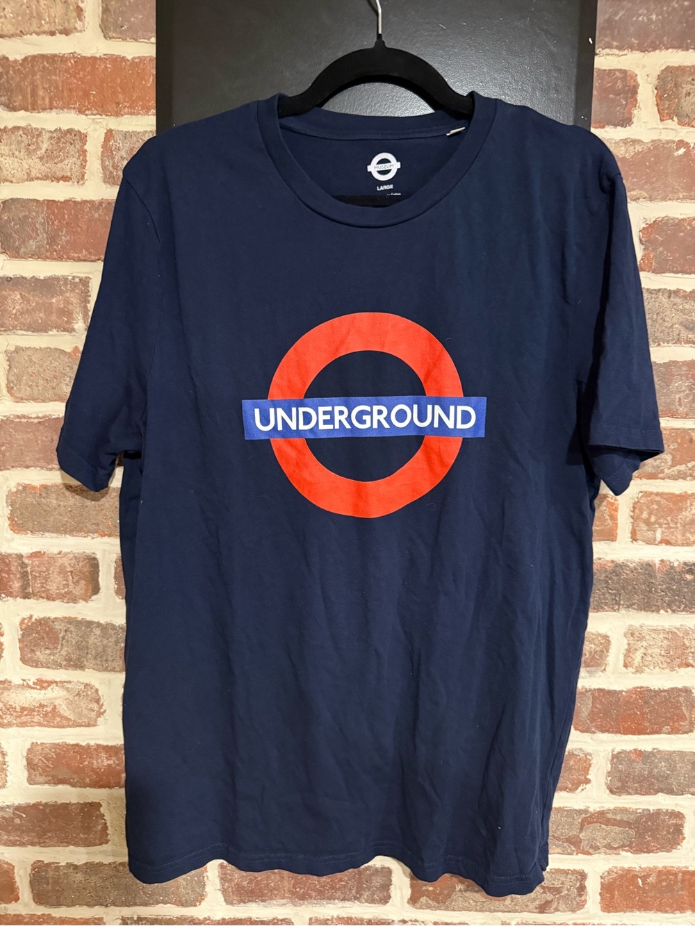 London transit museum  Navy Short-Sleeve 'Underground' Graphic Tee with Red Logo
